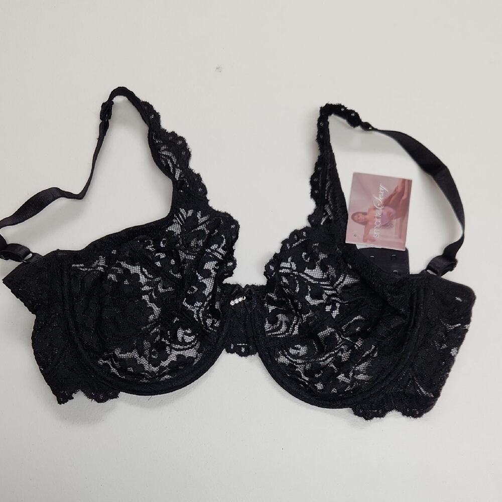 Smart & Sexy Black Lace Bra